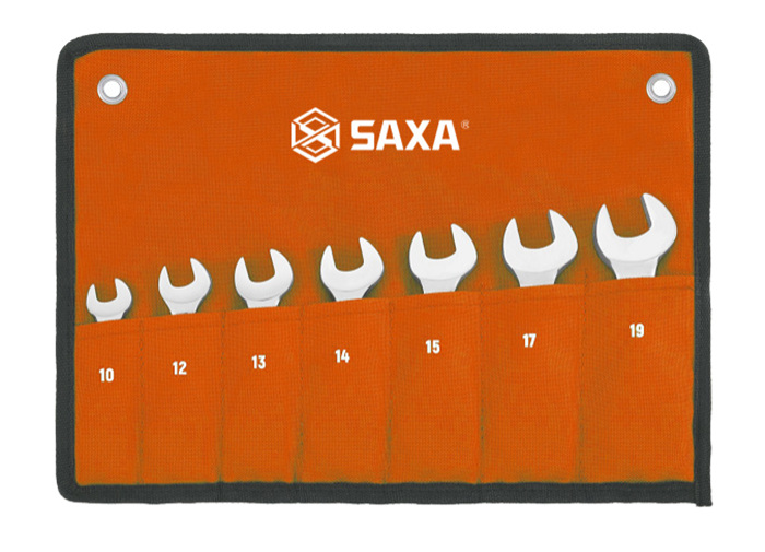 7件全抛光两用短快扳组套