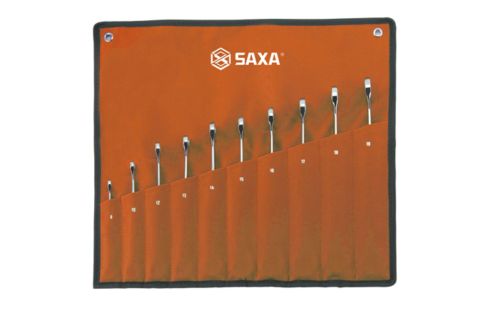 10件加长型X柄两用快扳组套