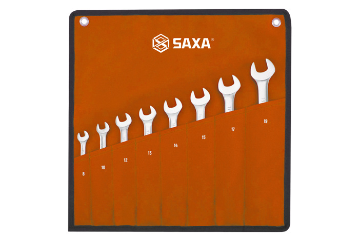 8件全抛光两用快扳组套